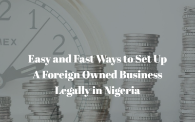 The Easy Guide, Fast & Best Ways to Set Up A Foreign Owned Business Legally in Nigeria